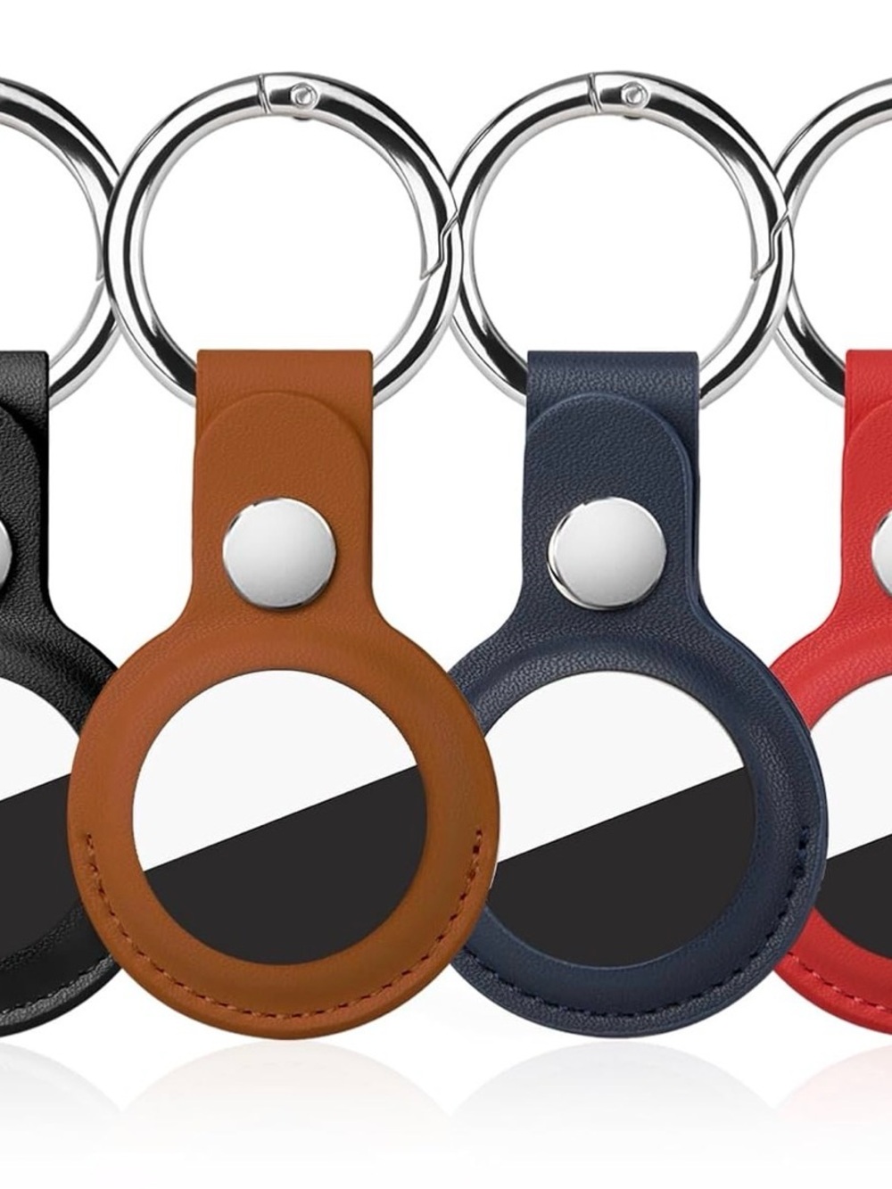 Leather Keychain Airtag Holder 4 pack